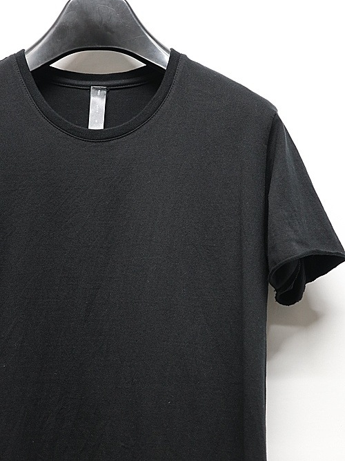 wjk�����֥른��������/cut-off crew-neck S/S/deep black