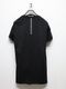 wjk�����֥른��������/cut-off crew-neck S/S/deep black