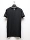wjk�����֥른��������/cut-off crew-neck S/S/deep black