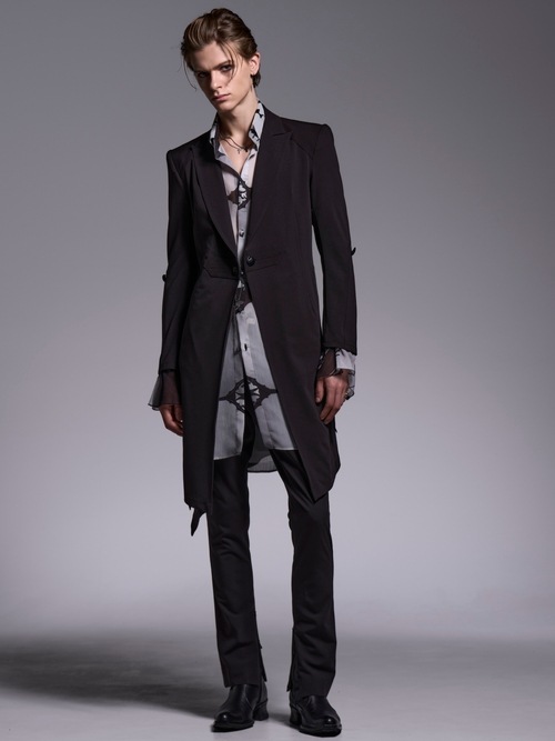 (ͽ���ʡ�4��5������ͽ��/kiryuyrik������奦����奦/T/R Gabardine Goth Flare Jacket/Black