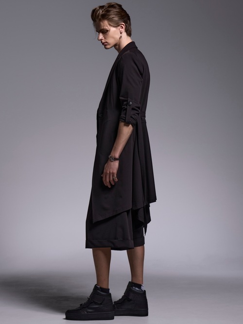 (ͽ���ʡ�4��5������ͽ��/kiryuyrik������奦����奦/T/R Gabardine Goth Flare Jacket/Black