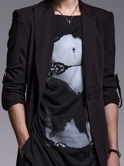 (ͽ���ʡ�4��5������ͽ��/kiryuyrik������奦����奦/T/R Gabardine Goth Flare Jacket/Black