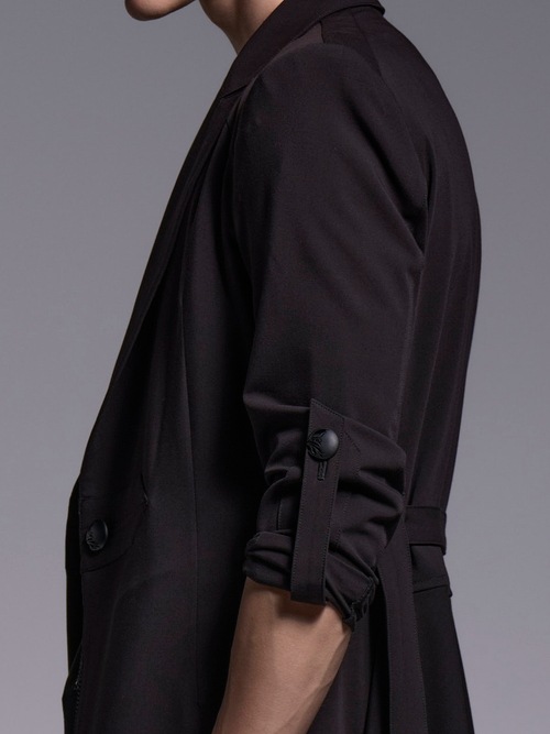 (ͽ���ʡ�4��5������ͽ��/kiryuyrik������奦����奦/T/R Gabardine Goth Flare Jacket/Black