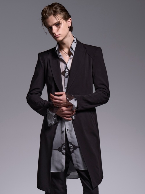 (ͽ���ʡ�4��5������ͽ��/kiryuyrik������奦����奦/T/R Gabardine Goth Flare Jacket/Black