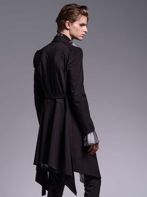 (ͽ���ʡ�4��5������ͽ��/kiryuyrik������奦����奦/T/R Gabardine Goth Flare Jacket/Black