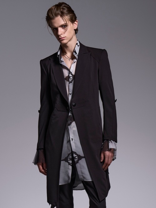 (ͽ���ʡ�4��5������ͽ��/kiryuyrik������奦����奦/T/R Gabardine Goth Flare Jacket/Black