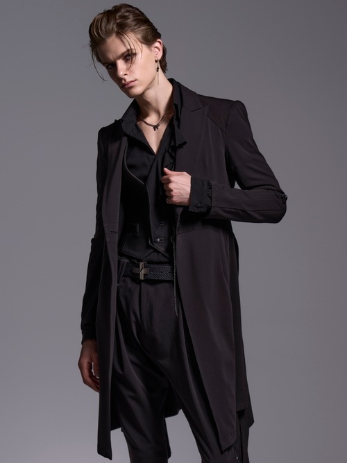 (ͽ���ʡ�4��5������ͽ��/kiryuyrik������奦����奦/T/R Gabardine Goth Flare Jacket/Black