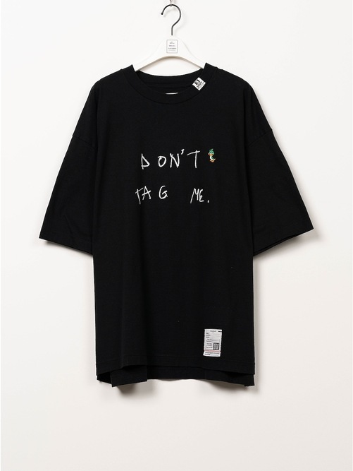 Maison MIHARA YASUHIRO���᥾�� �ߥϥ�䥹�ҥ�/Jersey Stitch DON'T TAG ME. PRINTED TEE/BLACK