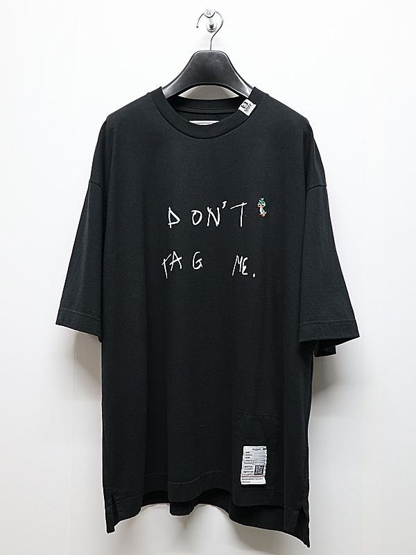 Maison MIHARA YASUHIRO���᥾�� �ߥϥ�䥹�ҥ�/Jersey Stitch DON'T TAG ME. PRINTED TEE/BLACK