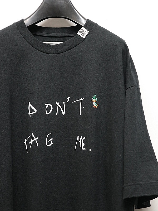 Maison MIHARA YASUHIRO���᥾�� �ߥϥ�䥹�ҥ�/Jersey Stitch DON'T TAG ME. PRINTED TEE/BLACK