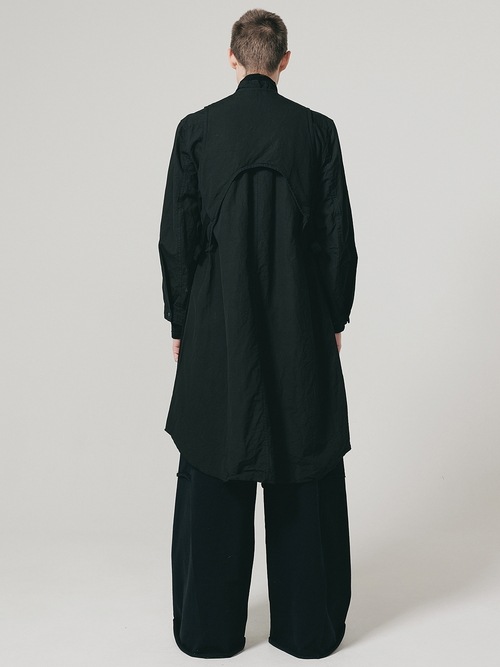 �㴰���nude:masahiko maruyama ���̡���:�ޥ��ҥ��ޥ���/Cotton/Japanese Paper Cloth GARMENT DYED MULTI POCKET VEST/Black