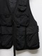 �㴰���nude:masahiko maruyama ���̡���:�ޥ��ҥ��ޥ���/Cotton/Japanese Paper Cloth GARMENT DYED MULTI POCKET VEST/Black