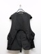 �㴰���nude:masahiko maruyama ���̡���:�ޥ��ҥ��ޥ���/Cotton/Japanese Paper Cloth GARMENT DYED MULTI POCKET VEST/Black