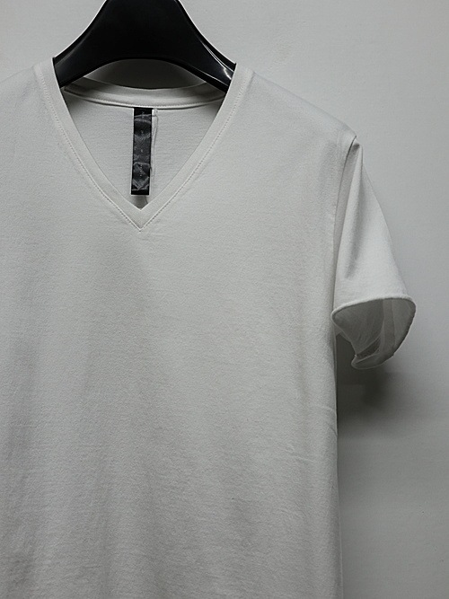 wjk�����֥른��������/cut-off V-neck S/S/white