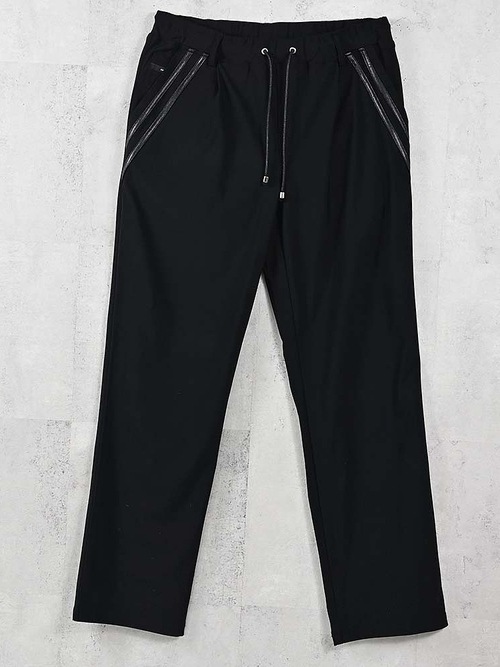 (ͽ���ʡ�5��6������ͽ��/40TH RESOUND CLOTHING���ꥵ����ɥ���������/SUPER TIGHT TAPERD EDGE NYLON SEMI WIDE PT/BKBK