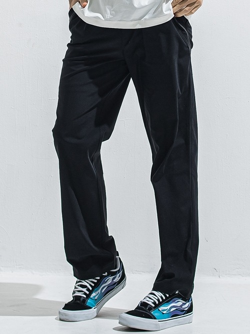 (ͽ���ʡ�5��6������ͽ��/40TH RESOUND CLOTHING���ꥵ����ɥ���������/SUPER TIGHT TAPERD EDGE NYLON SEMI WIDE PT/BKBK