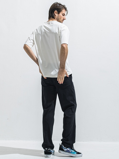 (ͽ���ʡ�5��6������ͽ��/40TH RESOUND CLOTHING���ꥵ����ɥ���������/SUPER TIGHT TAPERD EDGE NYLON SEMI WIDE PT/BKBK