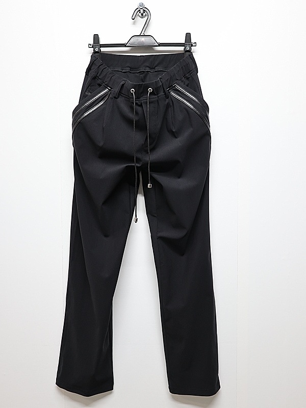 RESOUND CLOTHING���ꥵ����ɥ���������/SUPER TIGHT TAPERD EDGE NYLON SEMI WIDE PT/BKBK