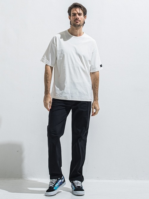 (ͽ���ʡ�5��6������ͽ��/40TH RESOUND CLOTHING���ꥵ����ɥ���������/SUPER TIGHT TAPERD EDGE NYLON SEMI WIDE PT/BKBK