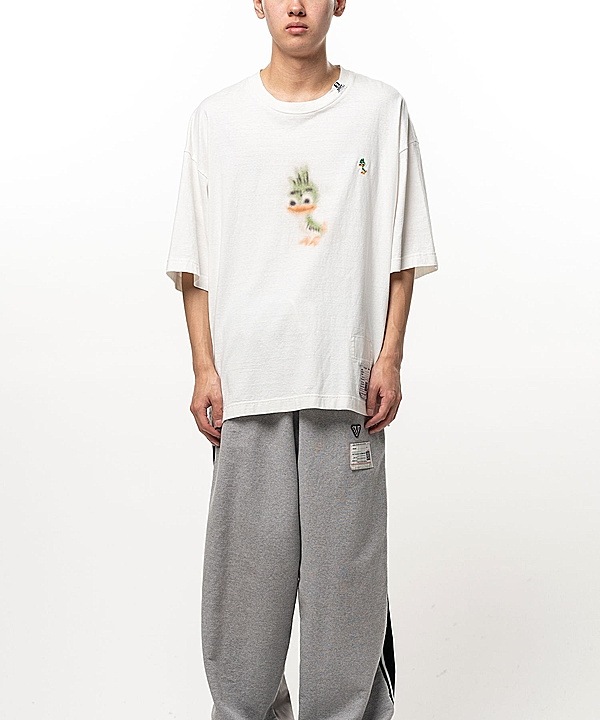 Maison MIHARA YASUHIRO���᥾�� �ߥϥ�䥹�ҥ�/Jersey Stitch LEON PRINTED TEE/WHITE