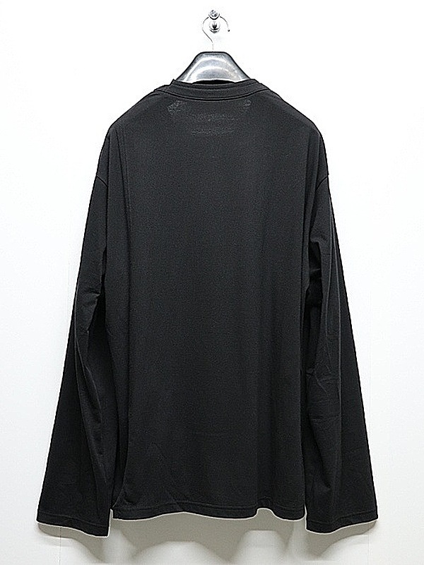 Ground Y�����饦��ɥ磻/30/- COTTON JERSEY MIX TIERED LONG SLEEVED T/BLACK
