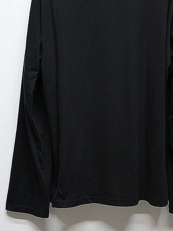 Ground Y�����饦��ɥ磻/30/- COTTON JERSEY MIX TIERED LONG SLEEVED T/BLACK