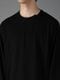 Ground Y�����饦��ɥ磻/30/- COTTON JERSEY MIX TIERED LONG SLEEVED T/BLACK