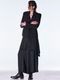 (ͽ���ʡ�8������9������ͽ��/kiryuyrik������奦����奦/Vintage Satin Wide Tuck Slacks/Black