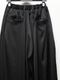 (ͽ���ʡ�8������9������ͽ��/kiryuyrik������奦����奦/Vintage Satin Wide Tuck Slacks/Black