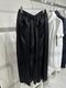 (ͽ���ʡ�8������9������ͽ��/kiryuyrik������奦����奦/Vintage Satin Wide Tuck Slacks/Black