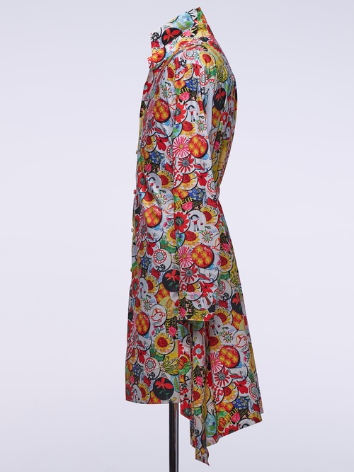 �㴰���THE ONENESS�ʥ����ͥ���/Recycled PE Taffeta EDEN Stand Collar Flare Shirt/EDEN