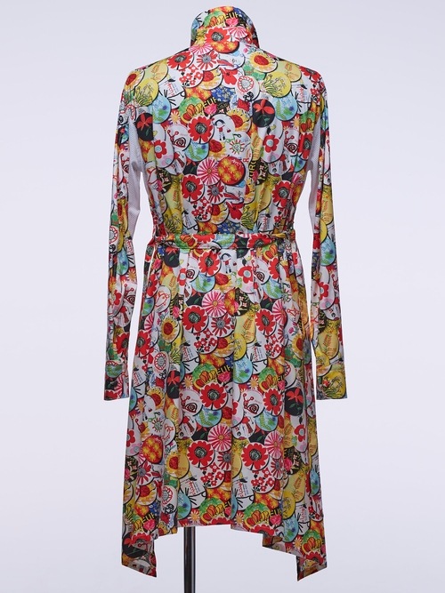 �㴰���THE ONENESS�ʥ����ͥ���/Recycled PE Taffeta EDEN Stand Collar Flare Shirt/EDEN