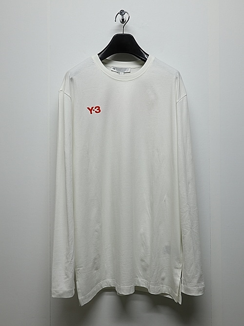 Y-3���磻���꡼/DROP 1 U GRAPHIC LS TEE/CORE WHITE.