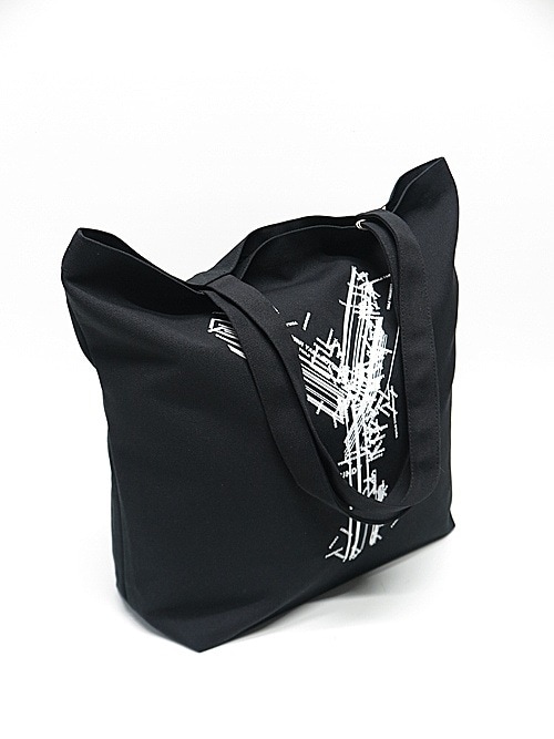 Ground Y�����饦��ɥ磻/cotton cambus Tote bag Y/BLACK