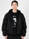 �㴰���LAD MUSICIAN����å� �ߥ塼�������/24G LOOP BACK EAR HOOD ZIPUP PK/BLACK