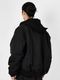 �㴰���LAD MUSICIAN����å� �ߥ塼�������/24G LOOP BACK EAR HOOD ZIPUP PK/BLACK
