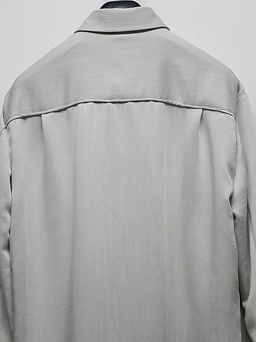 wjk�����֥른��������/fly front shirt/ice gray
