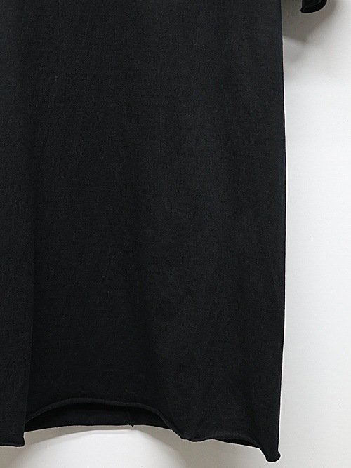 wjk�����֥른��������/cut-off V-neck S/S/deep black