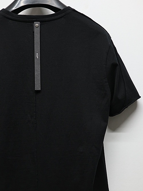 wjk�����֥른��������/cut-off V-neck S/S/deep black