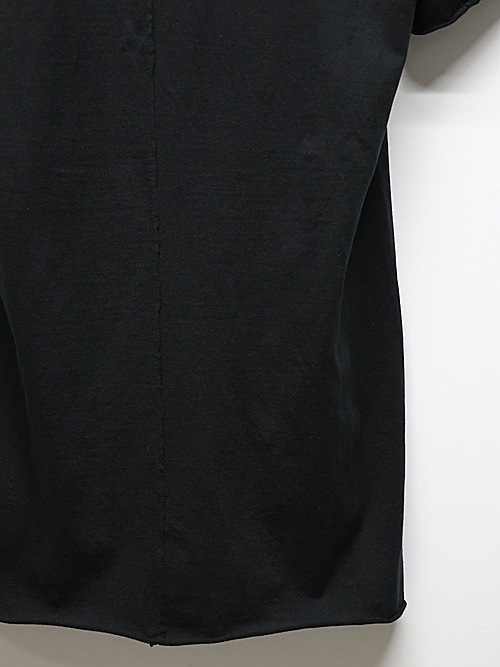 wjk�����֥른��������/cut-off V-neck S/S/deep black