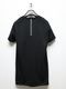 wjk�����֥른��������/cut-off V-neck S/S/deep black