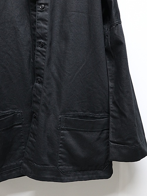 Ground Y �� EDWIN Collaboration/9OZ BLACK TWILL BLOUSE/BLACK