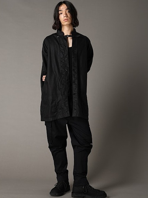 Ground Y �� EDWIN Collaboration/9OZ BLACK TWILL BLOUSE/BLACK