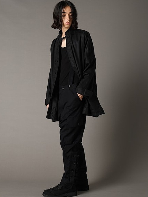 Ground Y �� EDWIN Collaboration/9OZ BLACK TWILL BLOUSE/BLACK