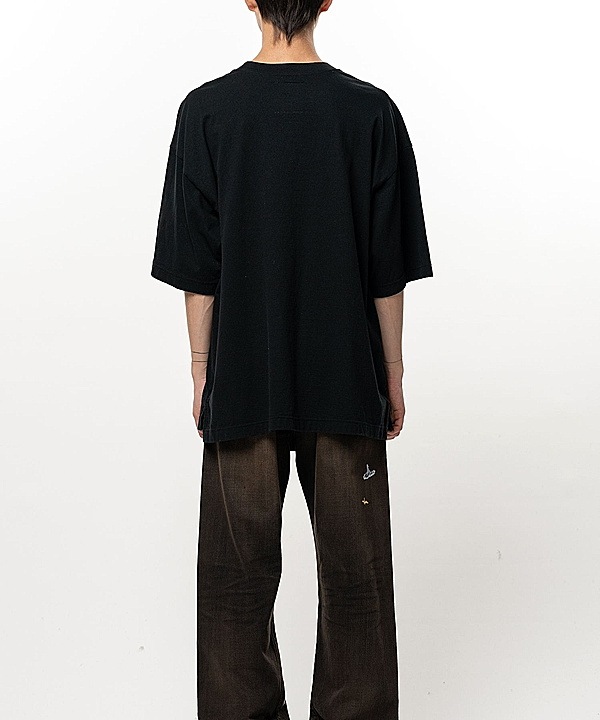 Maison MIHARA YASUHIRO���᥾�� �ߥϥ�䥹�ҥ�/Jersey Stitch LEON PRINTED TEE/BLACK