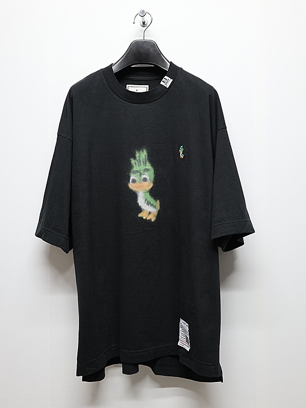 Maison MIHARA YASUHIRO���᥾�� �ߥϥ�䥹�ҥ�/Jersey Stitch LEON PRINTED TEE/BLACK