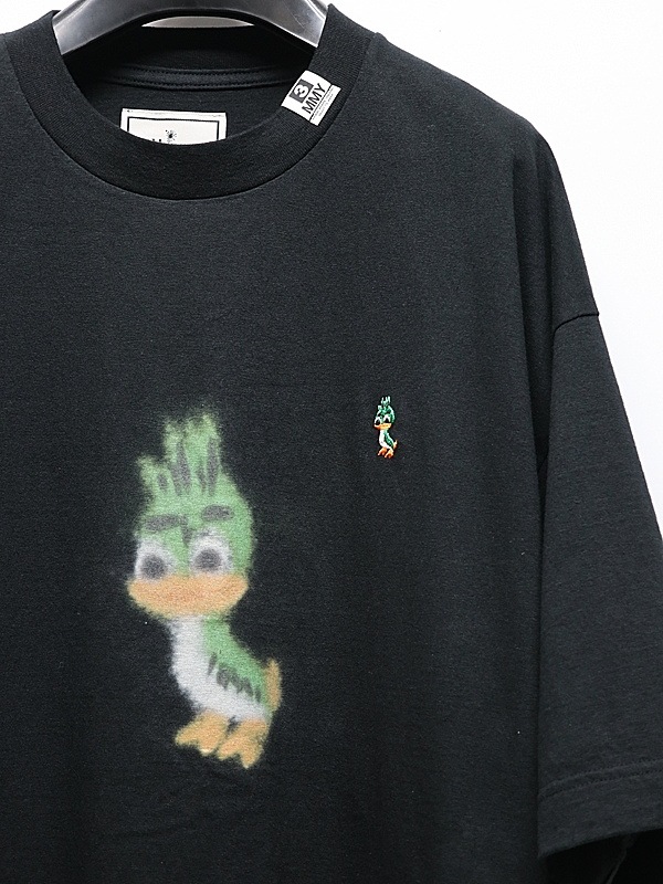 Maison MIHARA YASUHIRO���᥾�� �ߥϥ�䥹�ҥ�/Jersey Stitch LEON PRINTED TEE/BLACK