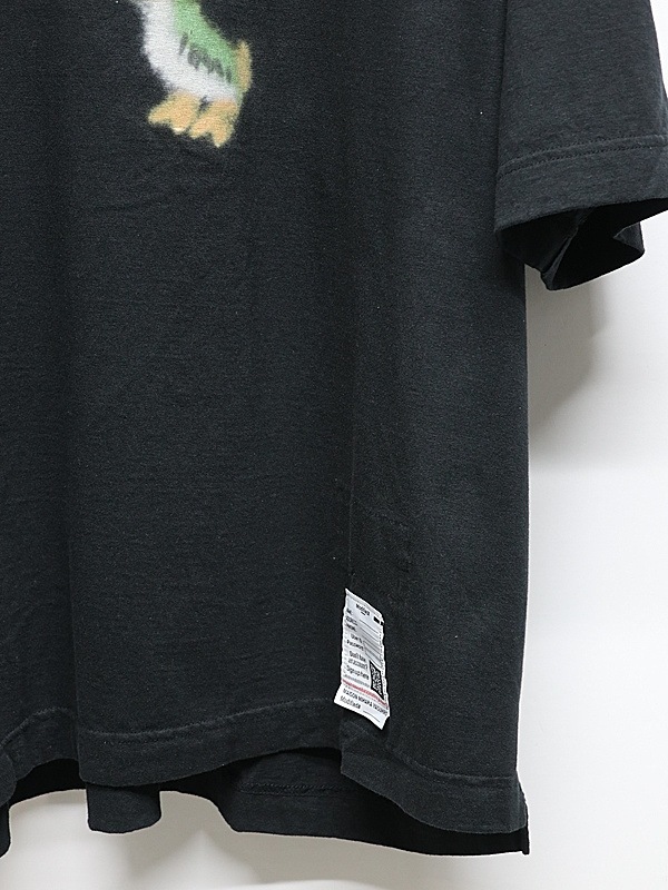 Maison MIHARA YASUHIRO���᥾�� �ߥϥ�䥹�ҥ�/Jersey Stitch LEON PRINTED TEE/BLACK