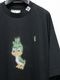 Maison MIHARA YASUHIRO���᥾�� �ߥϥ�䥹�ҥ�/Jersey Stitch LEON PRINTED TEE/BLACK