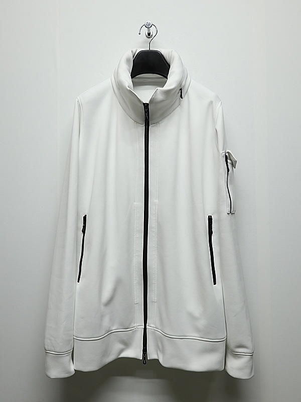 (ͽ���ʡ�8������9������ͽ��/kiryuyrik������奦����奦/Double Knit Jersey Stand Collar Blouson/White